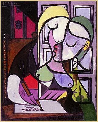 Pablo Picasso femme écrivant