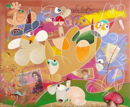 united colors corruption eric bourdon peinture acrylique
