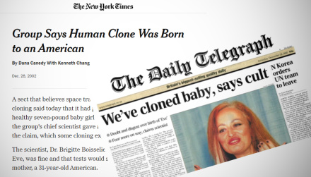 cloning cloned human child children baby clone rael cult