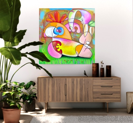 L'art contemporain original pour les intérieurs modernes