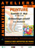 affiche atelier gribouillage creatif eric bourdon paris