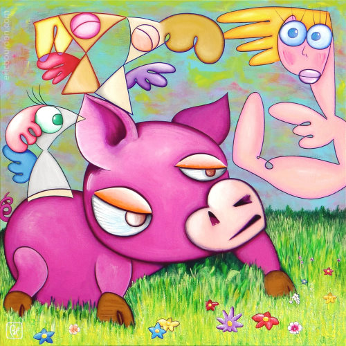 amour ciel tableau galerie peintre eric bourdon
