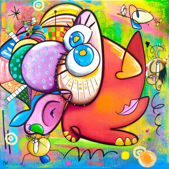 ascenseur peinture acrylique eric bourdon peintre