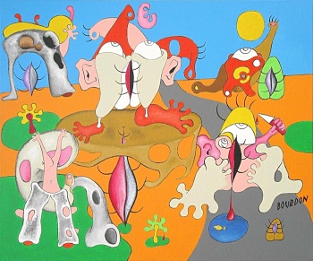 Le Culte de la Libido - Peinture d'Eric Bourdon