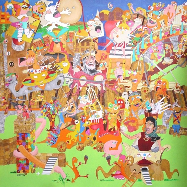 Le Départ du Roi - Peinture Eric Bourdon