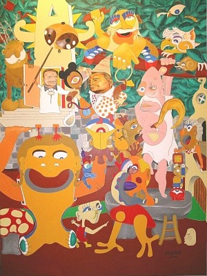 La Forêt Magique - Tableau d'Eric Bourdon