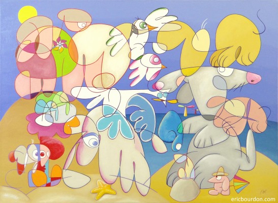 Holi Days - Peinture d'Eric Bourdon