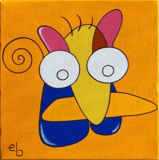 Mostacho - Peinture acrylique par Eric Bourdon