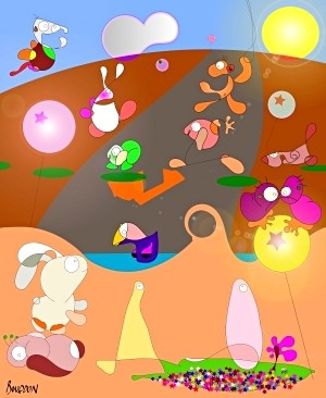 pink rabbit factor creation numerique eric bourdon