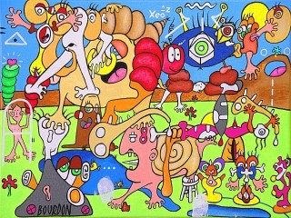 XEOZ - Peinture acrylique galerie Eric Bourdon