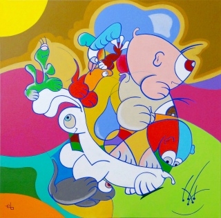 Bunny Bugs - Tableau d'Eric Bourdon